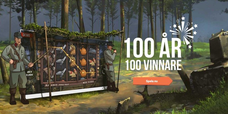 Paf firar att Finland fyller 100 år med nya spelautomaten Livet vid fronten