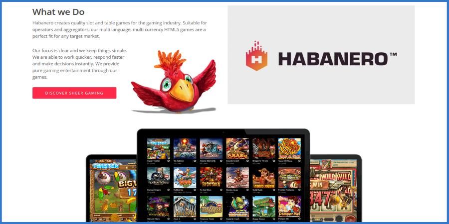 Habanero Systems utvecklar spelautomater, video-poker och bordsspel för nätcasinon