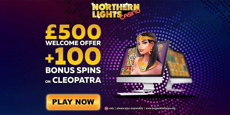 Northern Lights Casino - Få 100% bonus upp till 1 000 kr + 10 freespins