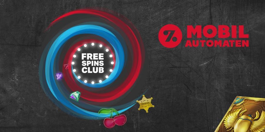 Mobilautomaten Free Spins Club med omsättningsfria freespins