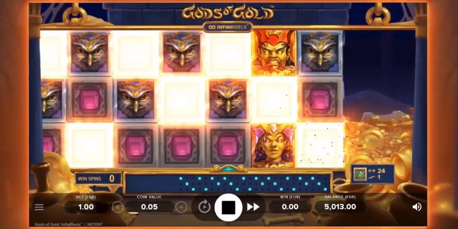Gods of Gold: InfiniReels videoslot från NetEnt