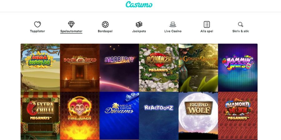 Casumo casino ger dig bonus och freespins