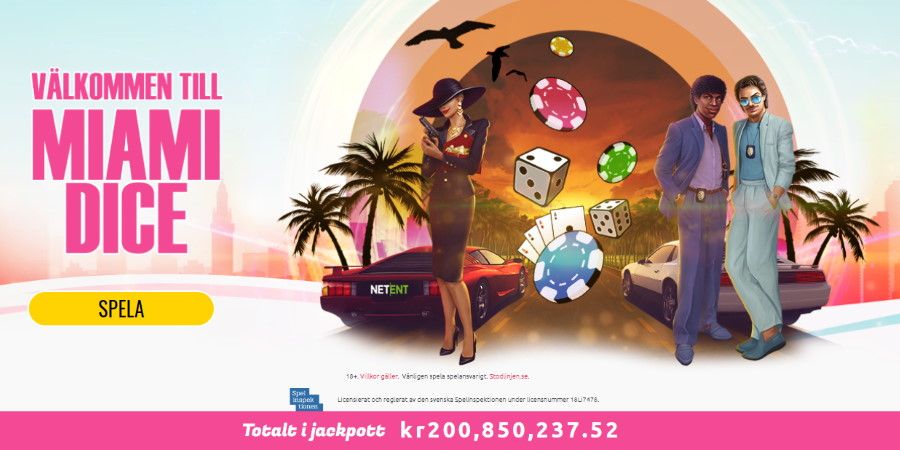Miami Dice har över 1200 casinospel