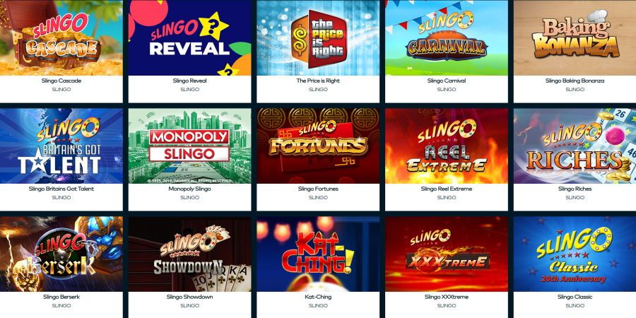Slingo games är spel med en blandning av Bingo och Slots
