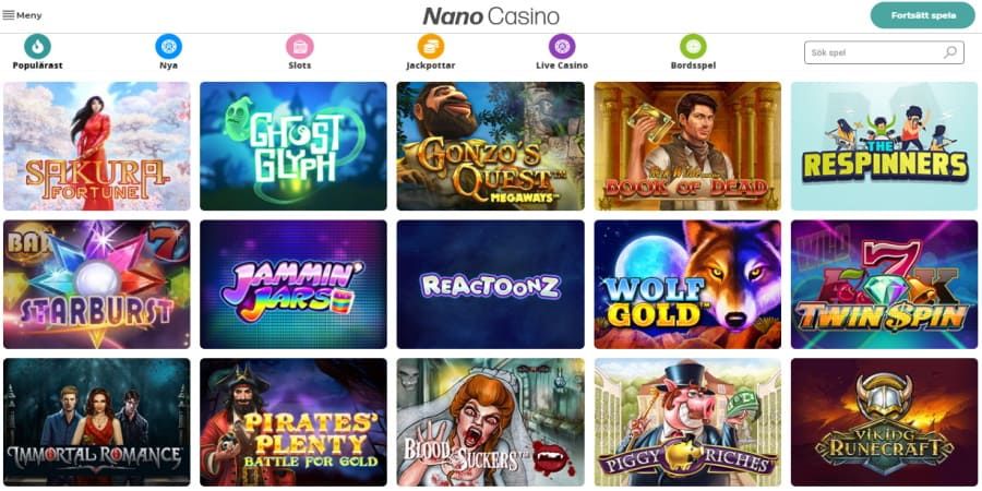 NanoCasino.com är ett nytt casino med casino bonus