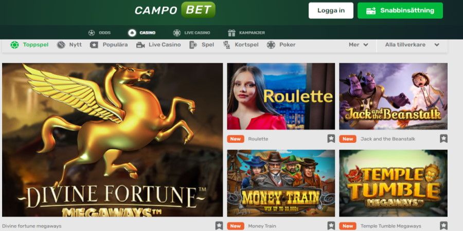 CampoBet betting och casino