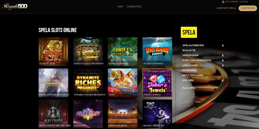 Royale500 är ett nytt Pay N Play casino 2021