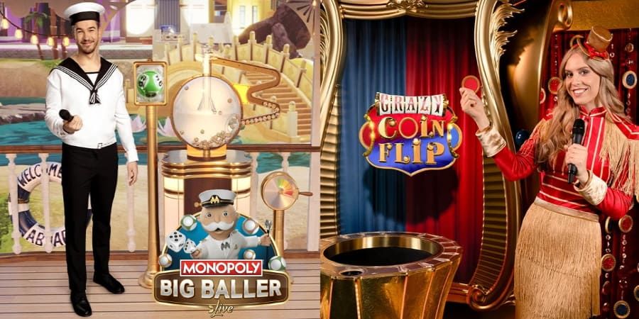 Monopoly Big Baller och Crazy Coin Flip Live nya livespel 2022