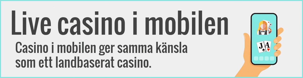 Live casino i mobilen