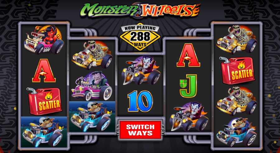 Monster Wheels slot 288 ways