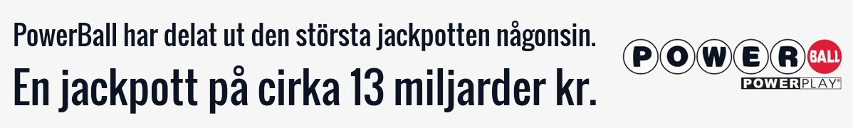 PowerBall har delat ut den största jackpotten någonsin. En jackpott på cirka 13 miljarder kronor.