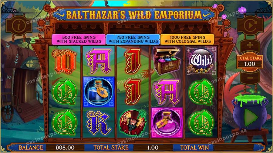 Balthazar's Wild Emporium videoslot från speltillverkaren Core Gaming.
