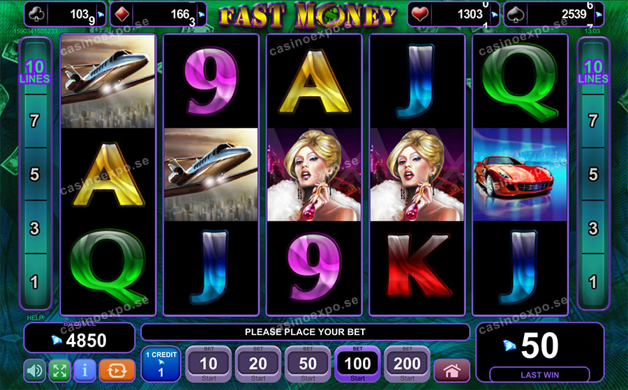 Fast Money, online-spelautomaten från utvecklaren EGT