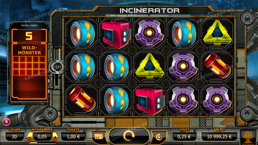 Incinerator är en videoslot från speltillverkaren Yggdrasil Gaming.