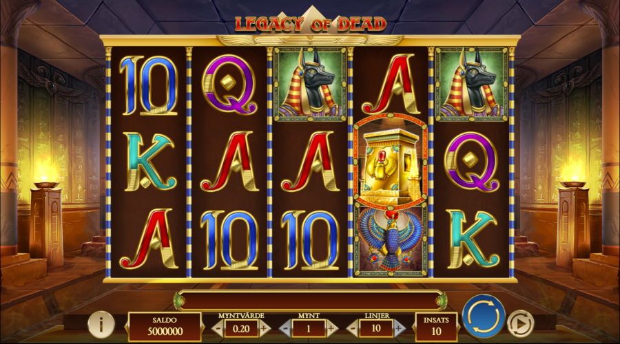 Casinoslot Legacy of Dead av PLAY'N GO
