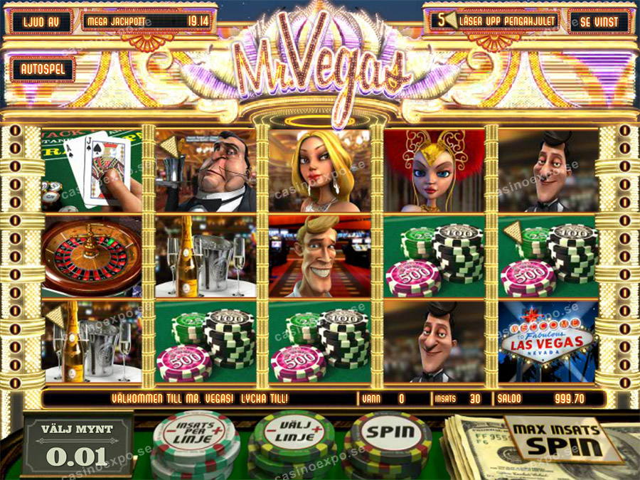 Mr. Vegas videoslot med progressiv jackpott från Betsoft Gaming