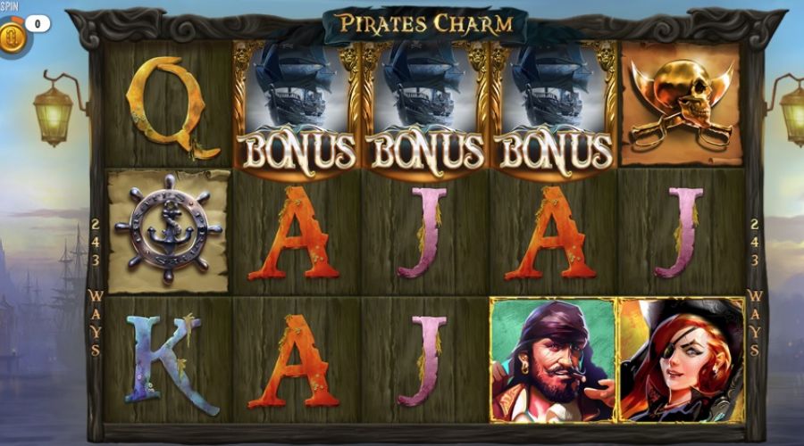 Pirate's Charm slot från Quickspin med free spins, re-spin och wilds