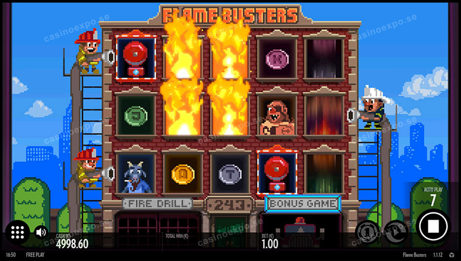 Flame Busters video slot från Thunderkick
