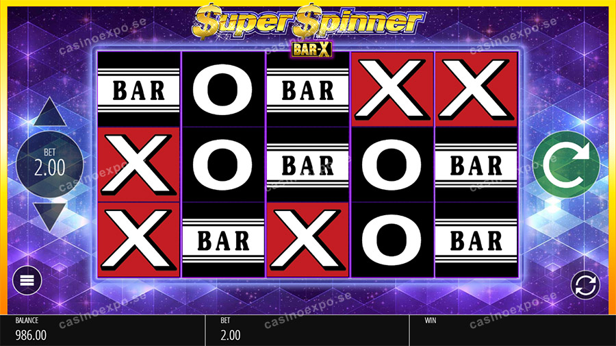 Super Spinner Bar X progressiv slot från speltillverkaren Blueprint Gaming.