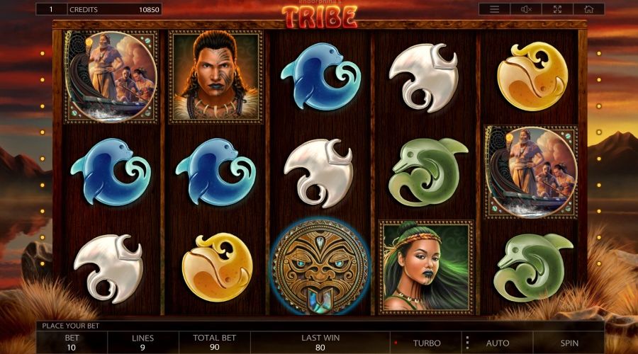 Tribe videoslot från Endorphina med free spins och gamblefunktion