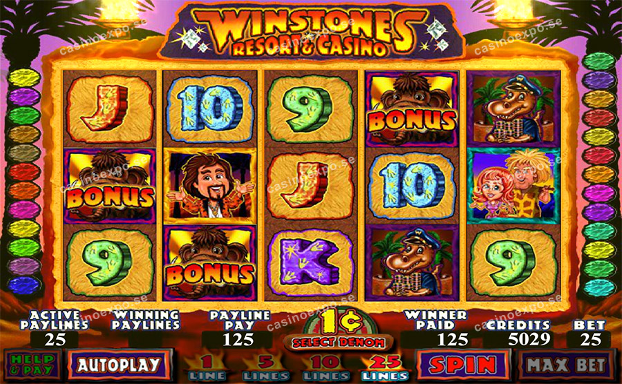 Winstones Resort & Casino videoslot från speltillverkaren Genesis Gaming.